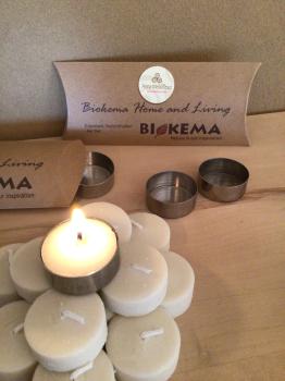 Preview: Edelstahlhüllen für Öko- Teelichter