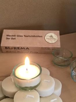 Preview: Glashüllen für Öko- Teelichter