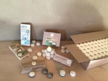 Preview: Edelstahlhüllen für Öko- Teelichter