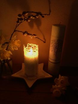 Preview: "Herzenswärme" Allgäuer Heilkräuterkerze