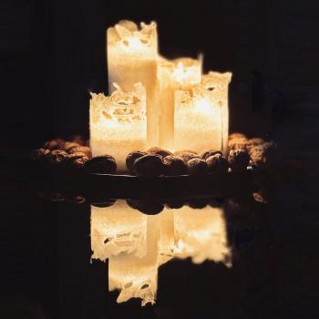 Olivenwachskerze ø60/H160