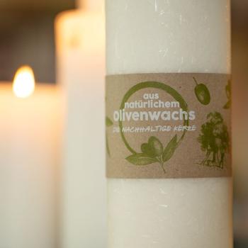 Preview: Olivenwachskerze ø60/H100