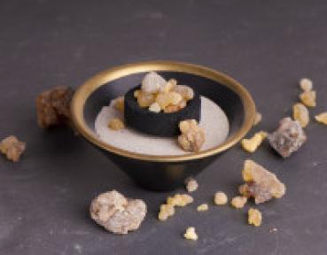 Preview: Räuchergefäss schwarz ~ gold