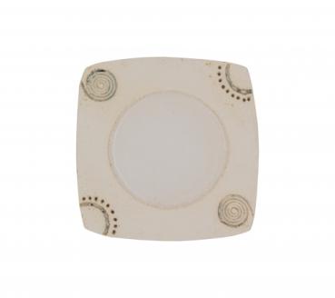 Keramikuntersetzer Spiralen gross ~ weiss