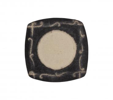 Keramikuntersetzer Ranken gross ~ schwarz