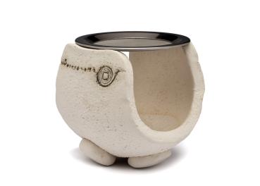 Keramikräucherstövchen mit Spirale im Set