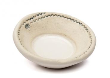 Keramikuntersetzer Zickzack klein ~ rund