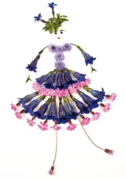 Postkarte Alpenblumen 129 (Enzian)