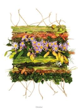 Oktober aus der Serie "Webereien"