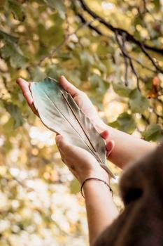 Preview: Räucherstäbchenhalter "Feder"