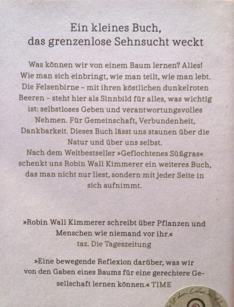 Die Grosszügigkeit der Felsenbirne